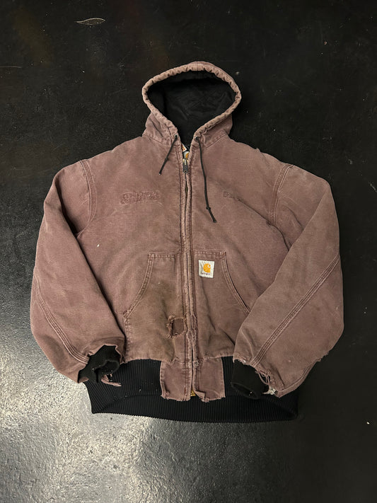 CARHARTT BURGUNDY HOODED JACKET (PRE-OWNED)