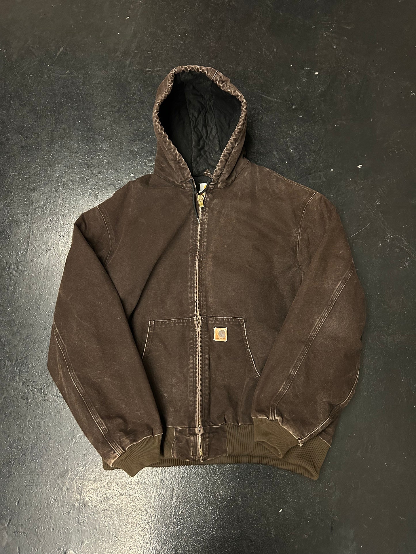 CARHARTT BROWN HOODED JACKET (PRE-OWNED)