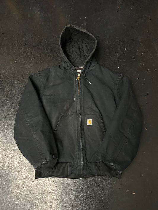 CARHARTT BLACK HOODED JACKET (PRE-OWNED)