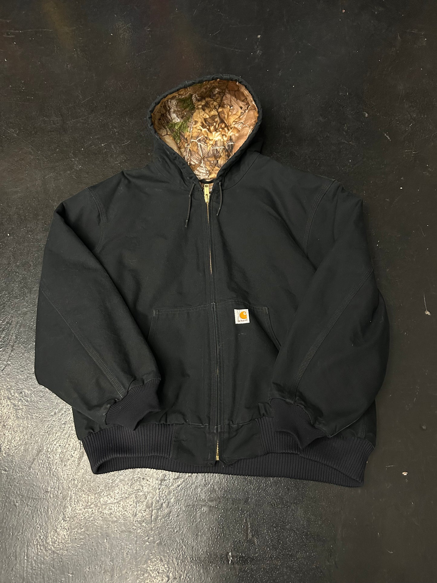 CARHARTT BLACK HOODED JACKET (PRE-OWNED)