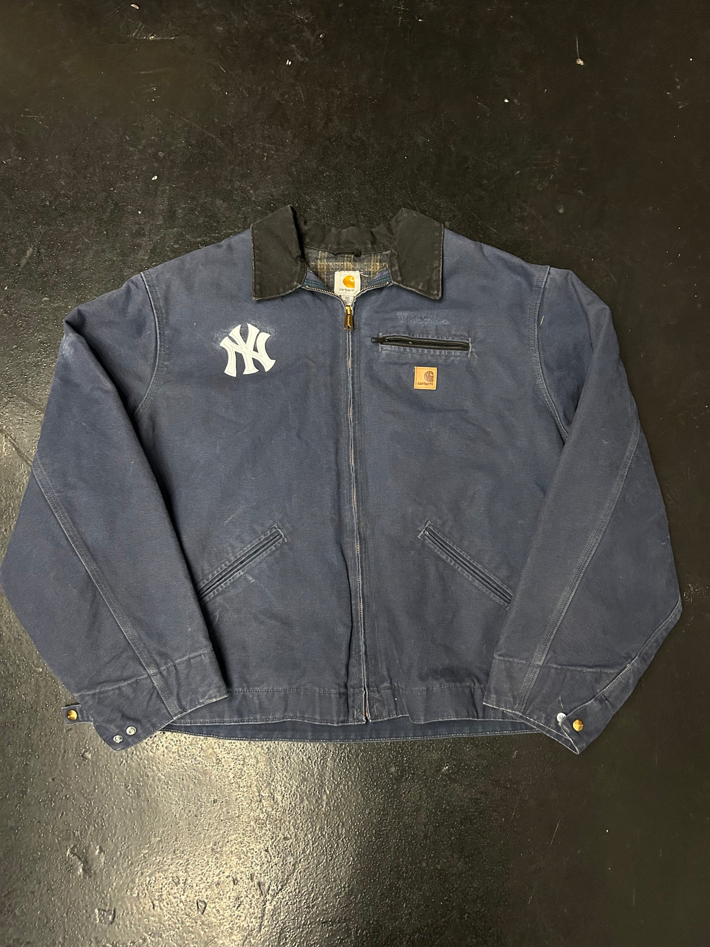 CARHARTT BLUE DETROIT JACKET (PRE-OWNED)