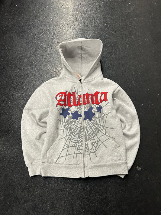 SP5DER ATLANTA GREY ZIP UP (PRE-OWNED)