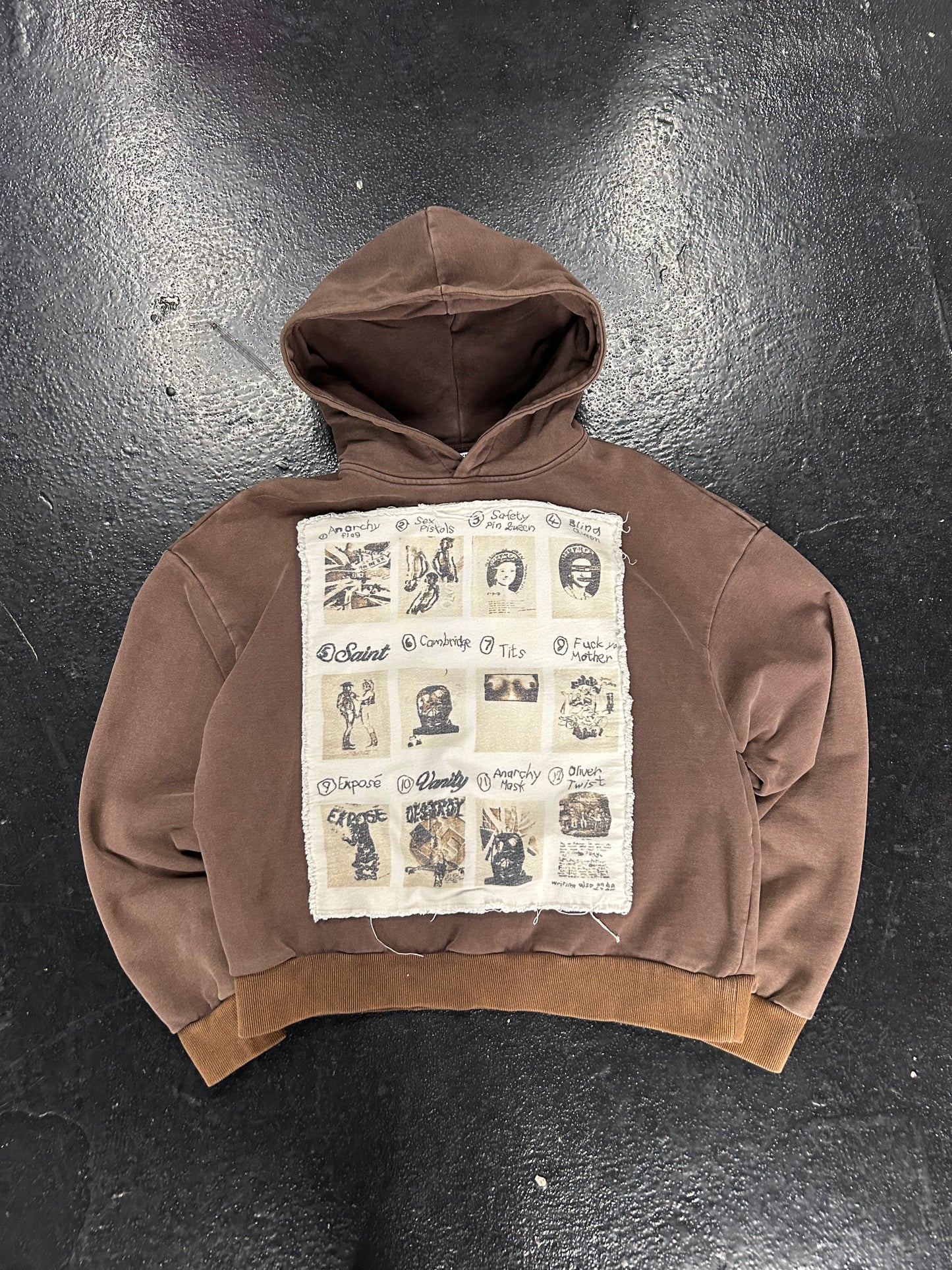 SAINT VANITY “SEX PISTOLS”BROWN HOODIE (PRE-OWNED)