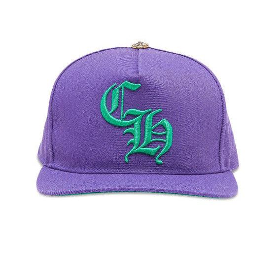 CHROME HEARTS CH EMBROIDERED “PURPLE/ GREEN” BASEBALL HAT (BRAND NEW)