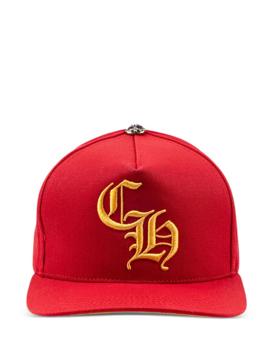 CHROME HEARTS CH EMBROIDERED “RED/ YELLOW” BASEBALL HAT (BRAND NEW)