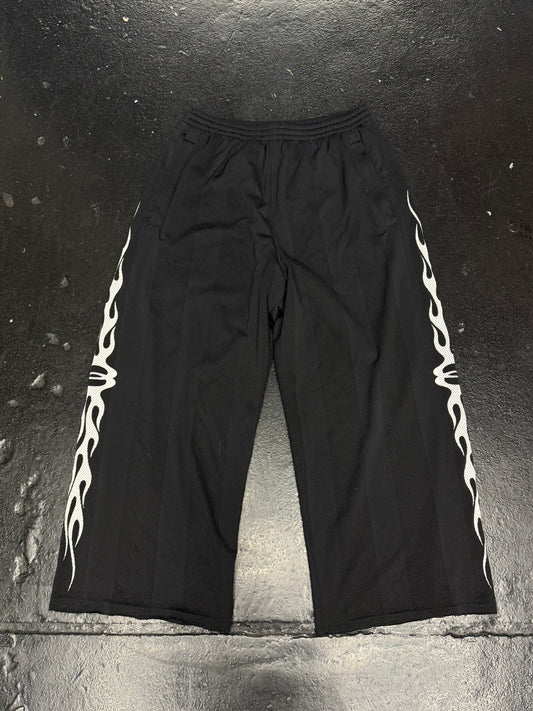 BALENCIAGA UNITY FLAME LOGO MESH SWEATS (PRE-OWNED)