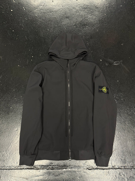 STONE ISLAND SOFT SHELL HOODED JACKET (PRE-OWNED)