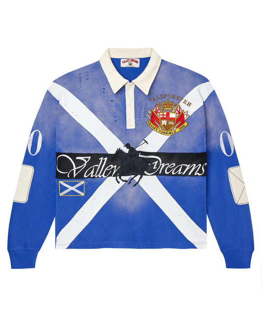 VALE VALLEY SPORTS BLUE  POLO LONG SLEEVE (BRAND NEW)