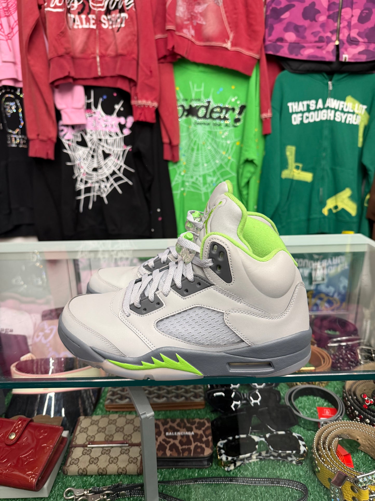 JORDAN 5 GREEN BEAN (PRE-OWNED W/ BOX)