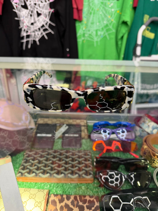 BALENCIAGA DYNASTY RECTANGLE SUNGLASSES (PRE-OWNED W/ CASE)
