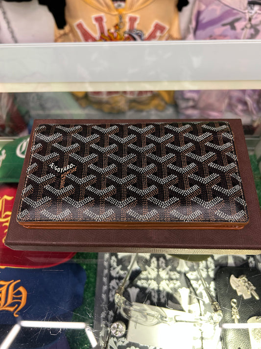 GOYARD SAINT-LAMBERT WALLET BLACK GOLD (PRE-OWNED)