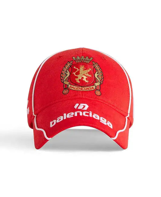 BALENCIAGA PARIS SOCCER HAT RED (BRAND NEW)