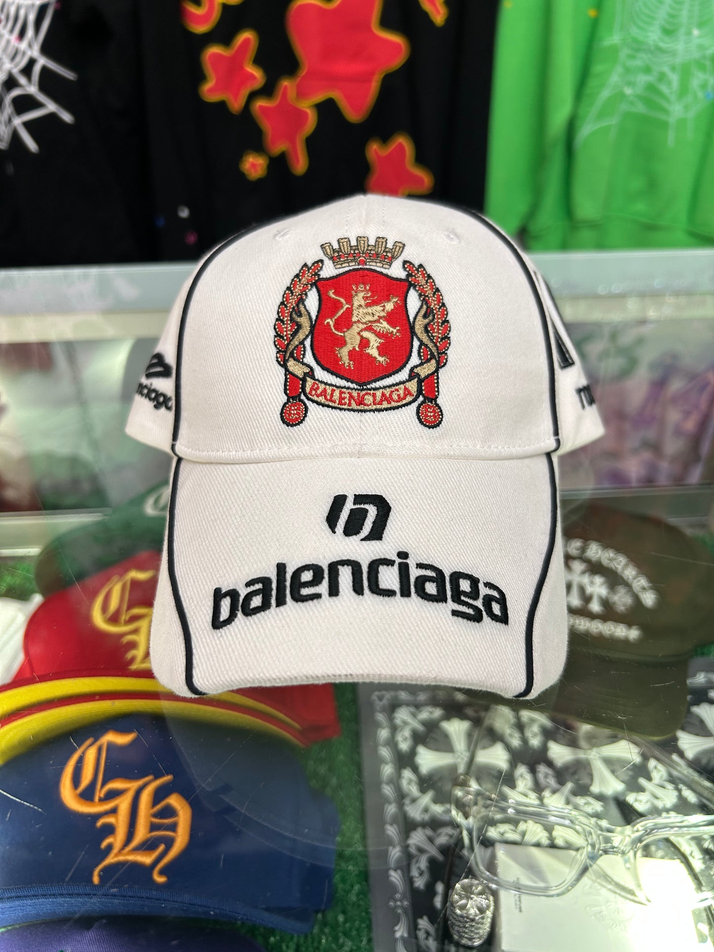 BALENCIAGA PARIS SOCCER HAT WHITE (BRAND NEW)