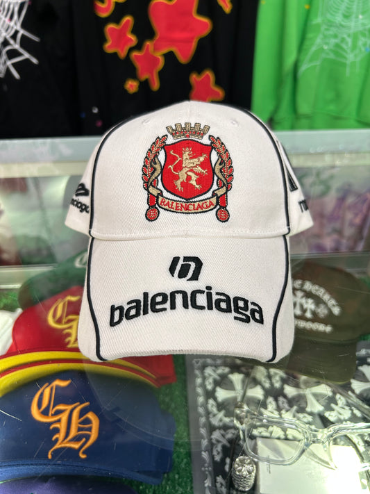 BALENCIAGA PARIS SOCCER HAT WHITE (BRAND NEW)