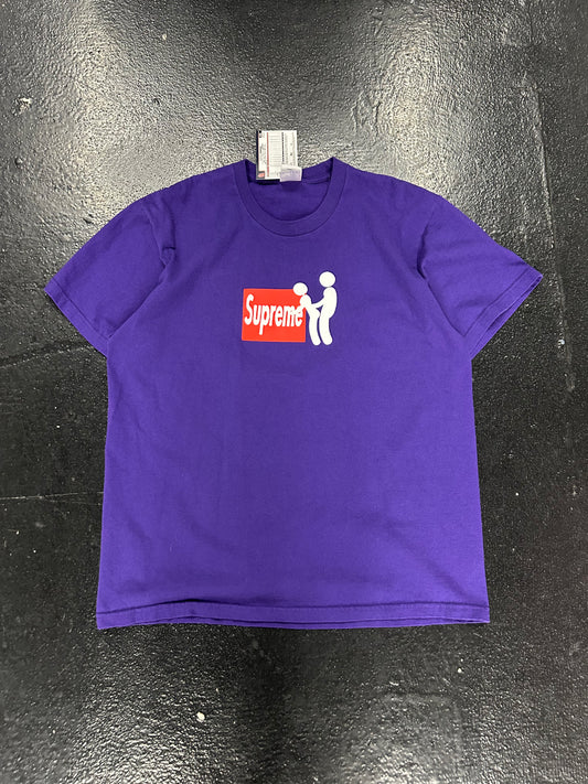 SUPREME PURPLE STICK TEE (PRE-OWNED)