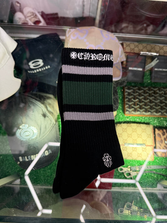 CHROME HEARTS GREEN SPORT SOCKS