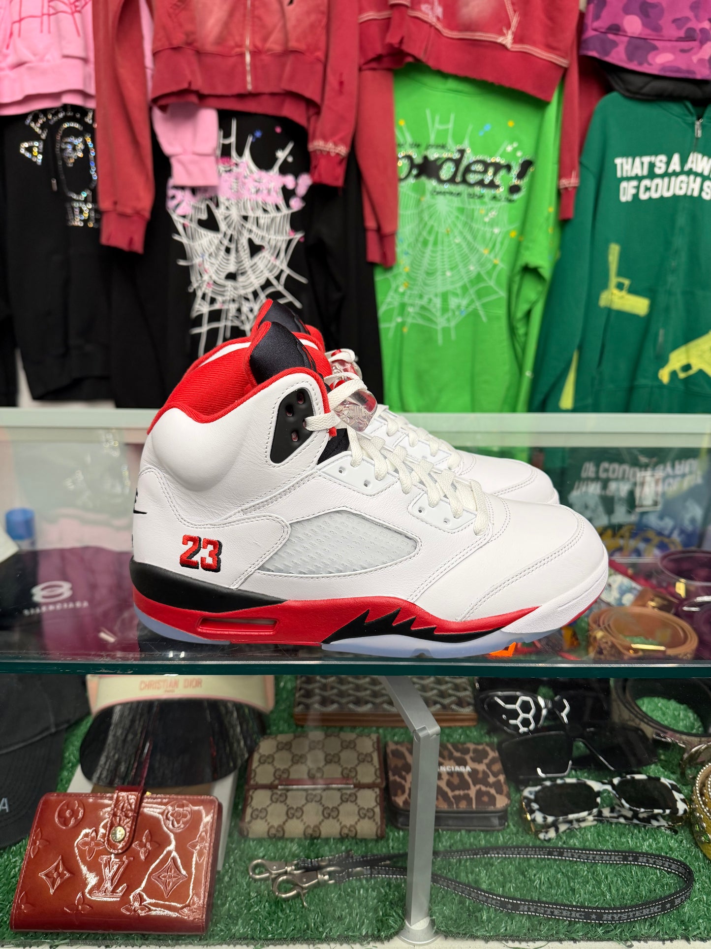 JORDAN 5 FIRE RED (BRAND NEW NO BOX)