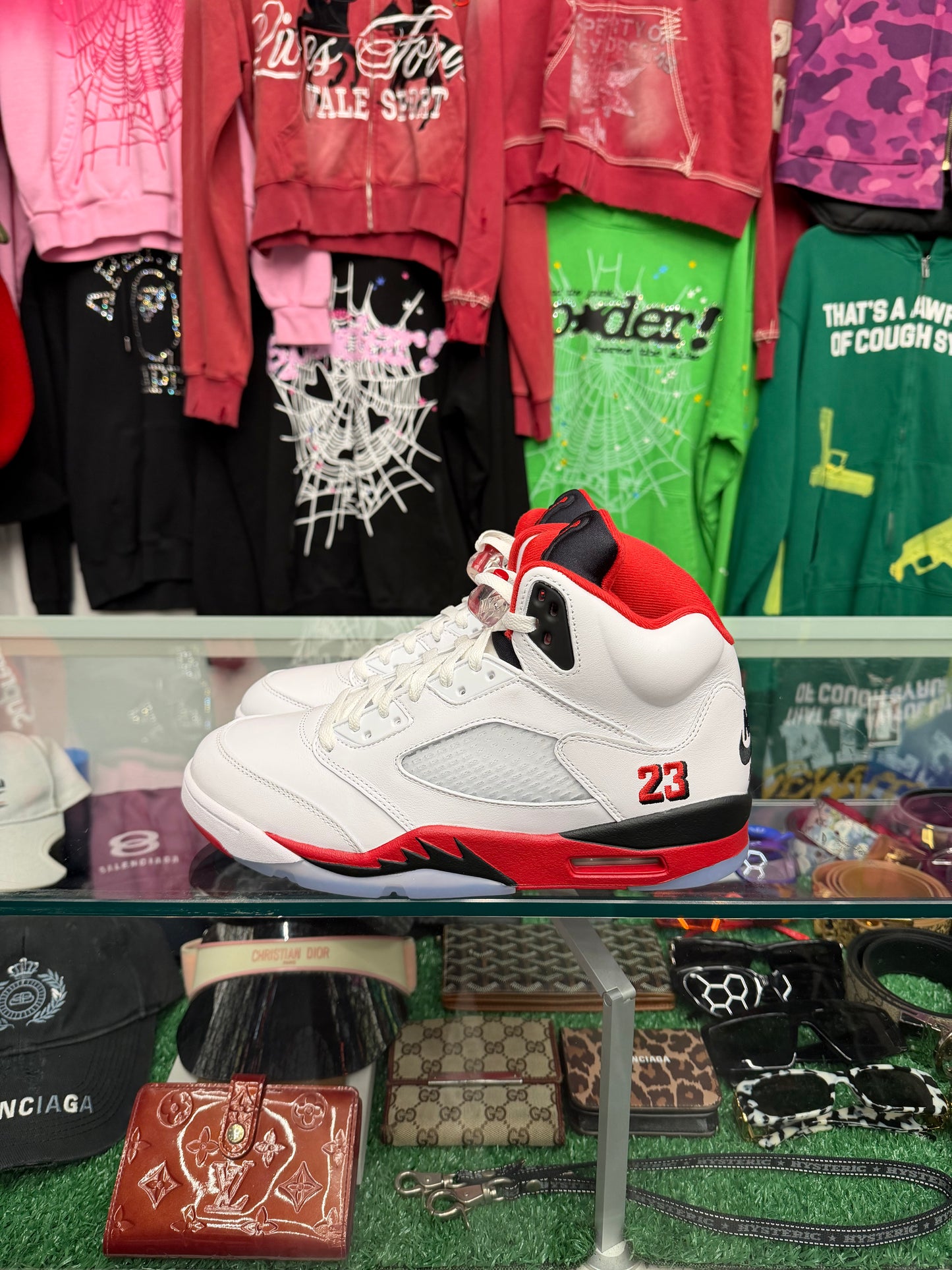 JORDAN 5 FIRE RED (BRAND NEW NO BOX)