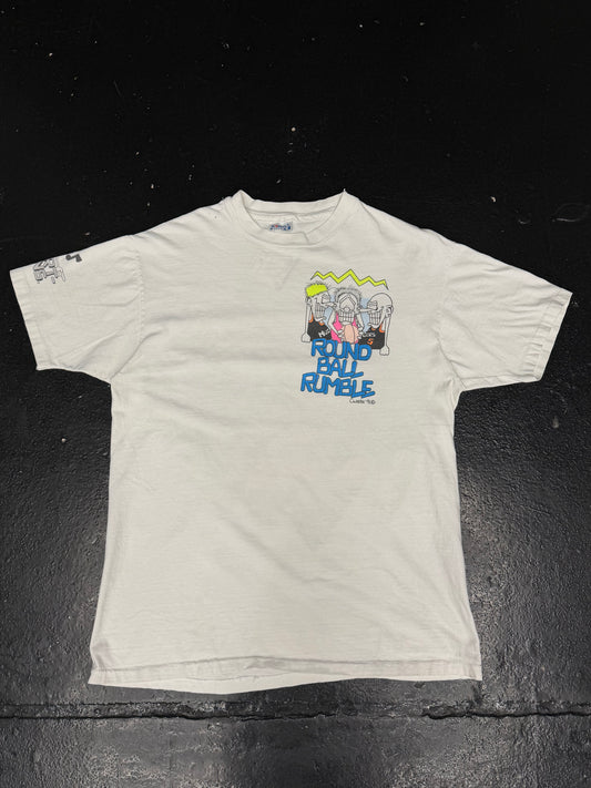 ROUND BALL RUMBLE CARTOON T-SHIRT