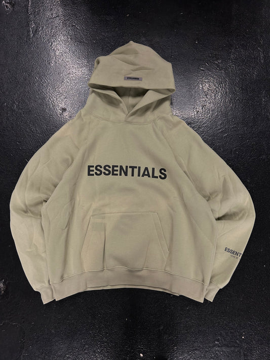 ESSENTIALS GREEN HOODIE FADED (PRE OWNED)