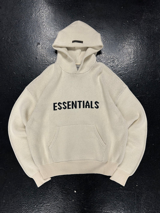 ESSENTIALS LIGHT KNIT HOODIE (BRAND NEW)