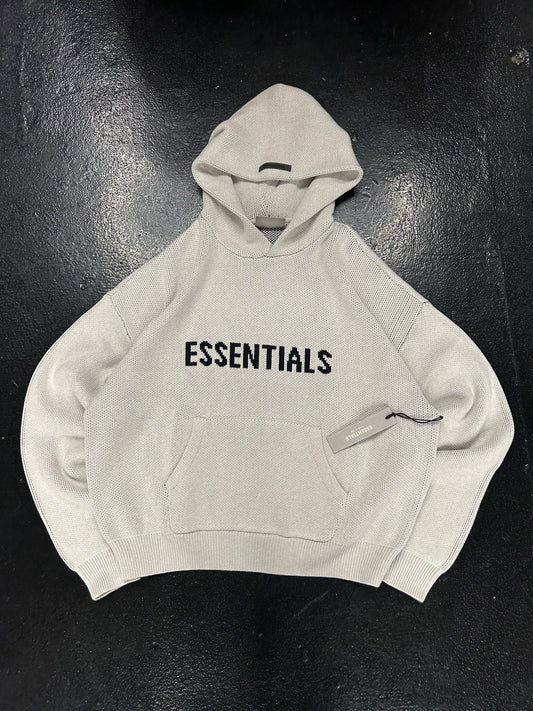 ESSENTIALS LIGHT KNIT HOODIE (BRAND NEW)