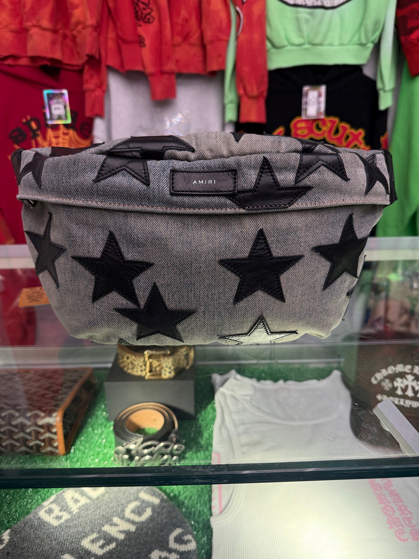 AMIRI STAR PATCHED BUM BAG