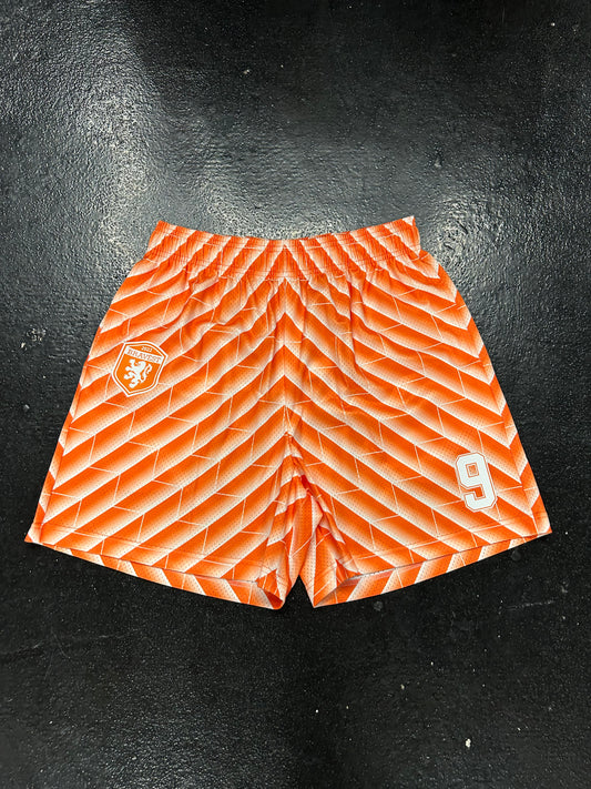 BRAVEST STUDIOS ORANGE SOCCER SHORTS (BRAND NEW)