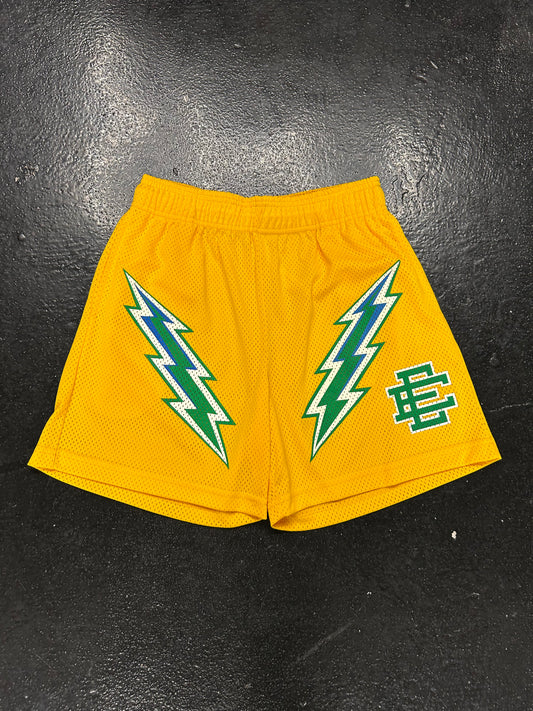 ERIC EMANUEL BOLT YELLOW SHORTS (PRE OWNED)