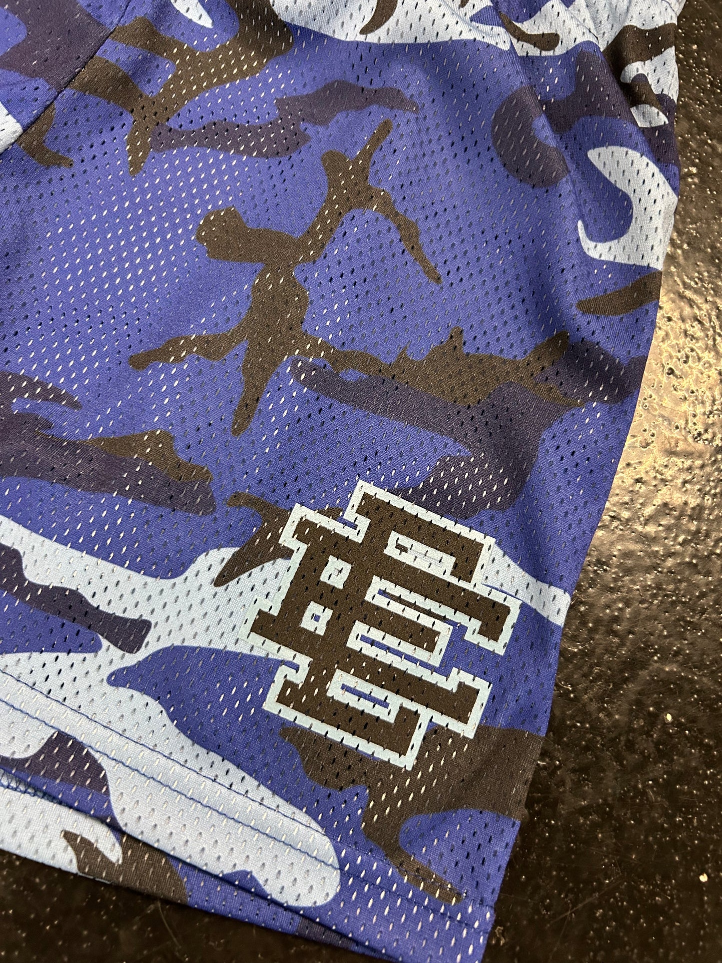 ERIC EMANUEL BLUE CAMO SHORTS (BRAND NEW)