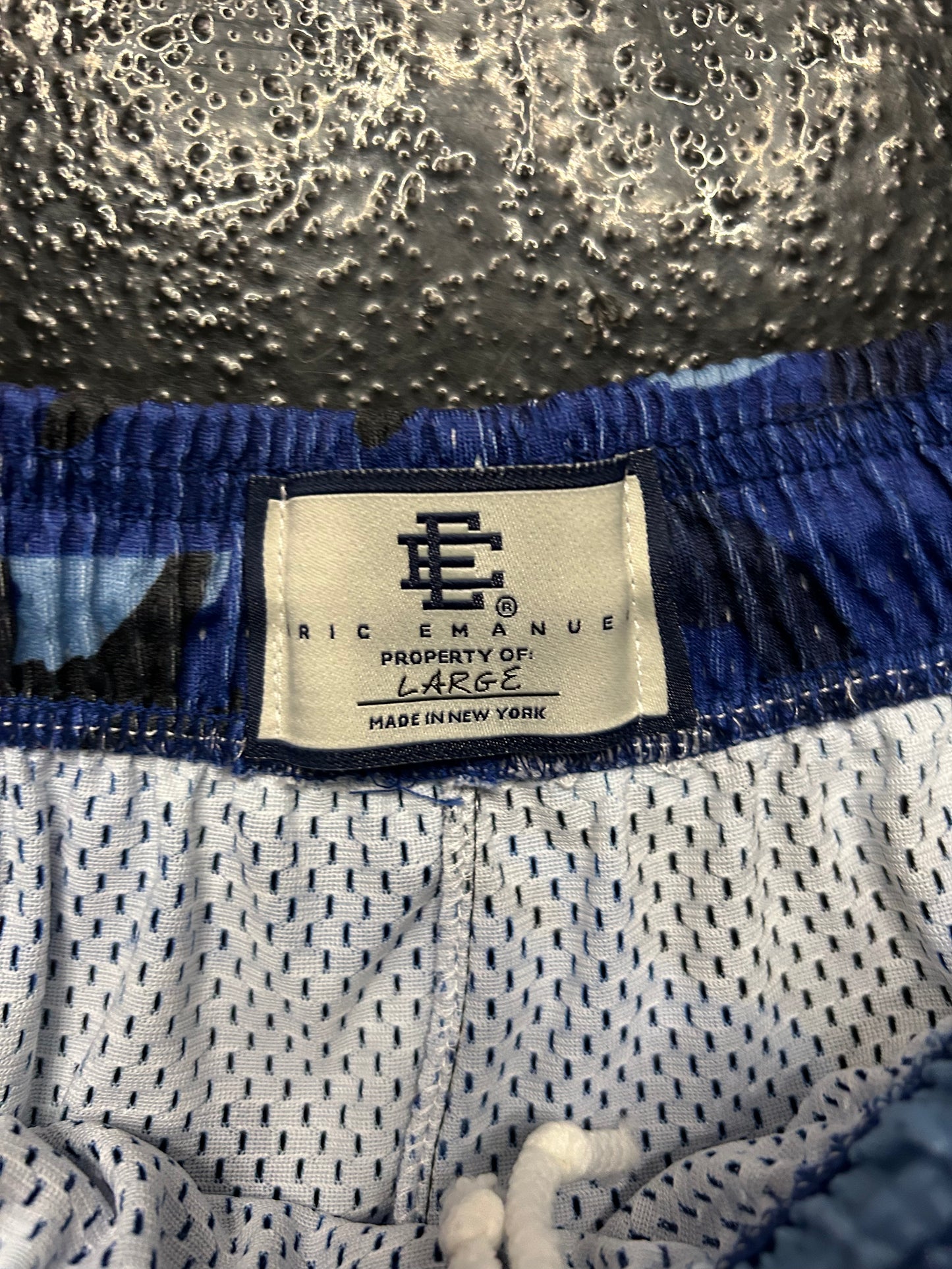 ERIC EMANUEL BLUE CAMO SHORTS (BRAND NEW)