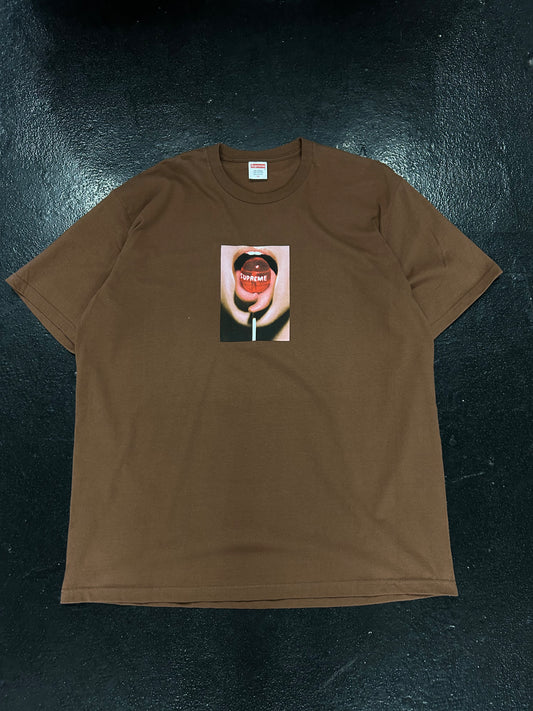 SUPREME BROWN LOLLIPOP TEE (BRAND NEW)