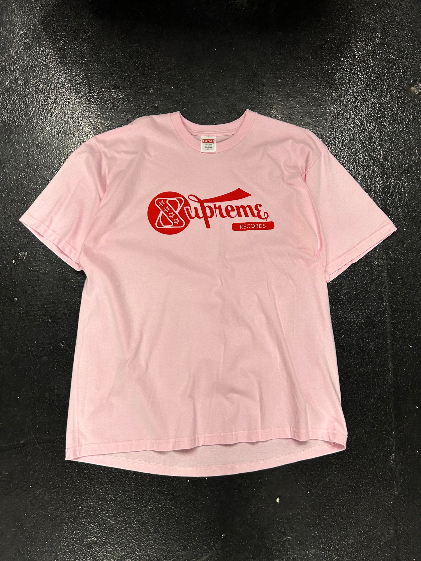 SUPREME RECORDS PINK TEE (BRAND NEW)