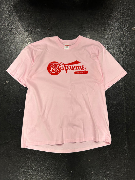 SUPREME RECORDS PINK TEE (BRAND NEW)