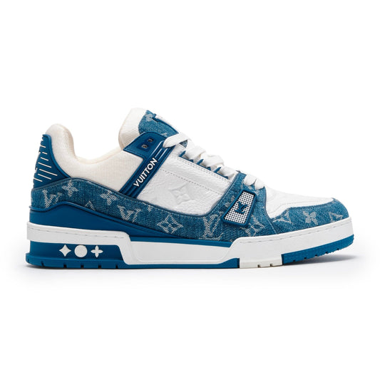 LOUIS VUITTON LV MONOGRAM DENIM TRAINERS (PRE-OWNED)