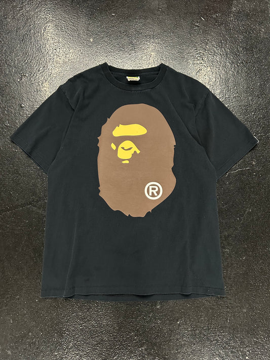 BAPE BLACK BIG FACE TEE (PRE OWNED)
