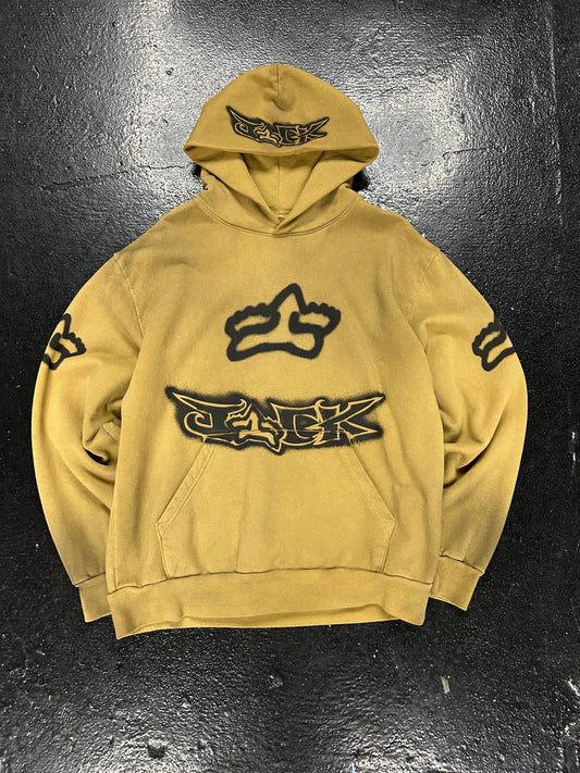 CACTUS JACK X FOX TAN HOODIE (PRE OWNED)