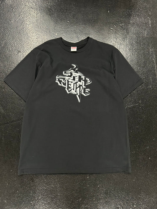 SUPREME BLACK SMOKE TEE (PRE OWNED)