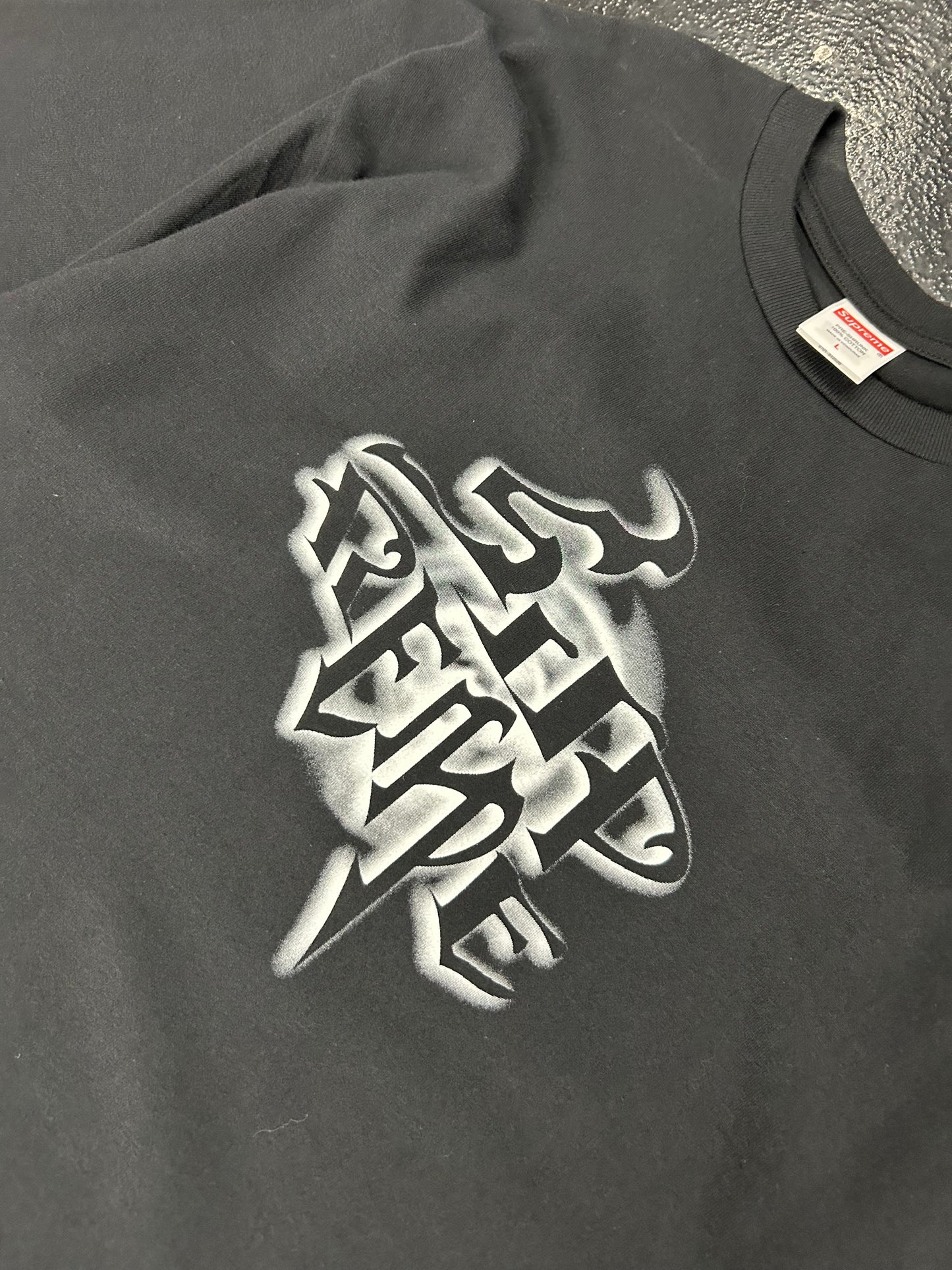 SUPREME BLACK SMOKE TEE (PRE OWNED)
