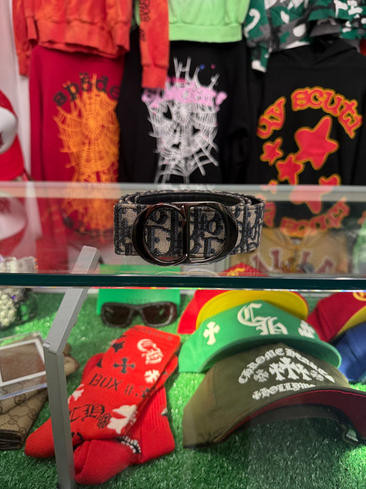 DIOR OBLIQUE CD BUCKLE BELT (PRE-OWNED)