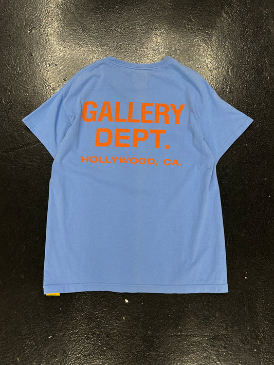 GALLERY DEPT BLUE LOGO TEE (PRE OWNED)
