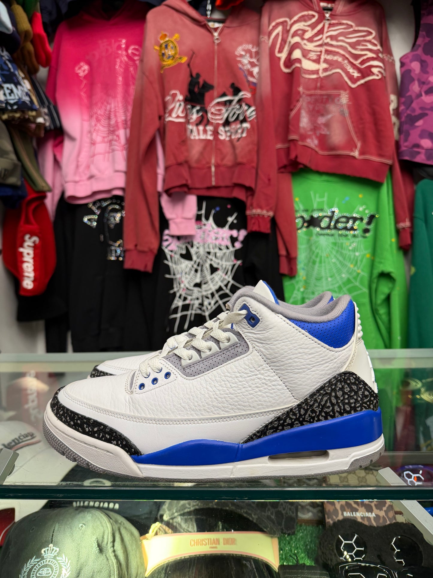 JORDAN 3 RACER BLUE (PRE-OWNED W/ BOX)