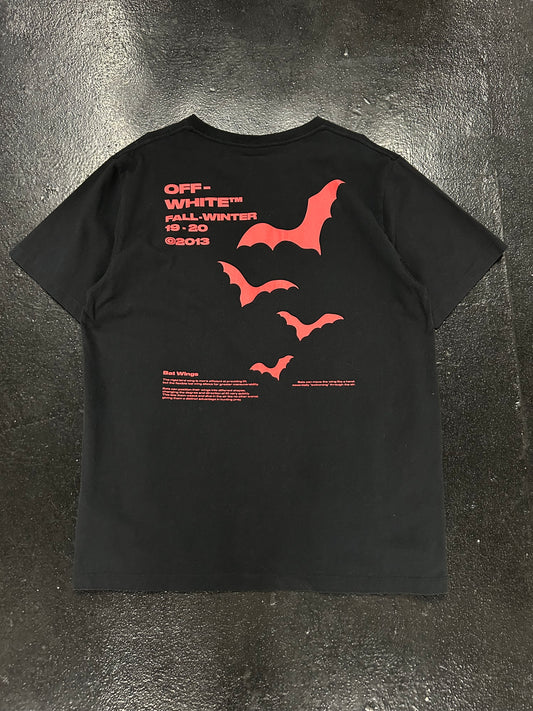 OFF-WHITE X VIRGIL ABLOH BLACK BAT TEE (PRE OWNED)