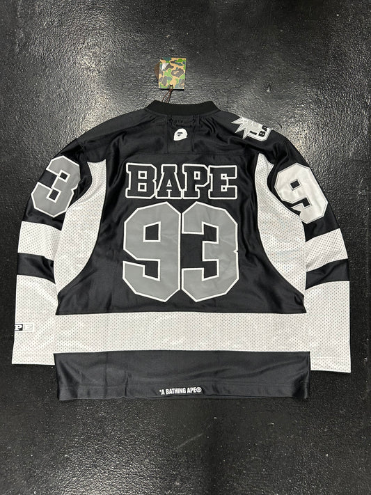 BAPE BLACK HOCKEY JERSEY (BRAND NEW)