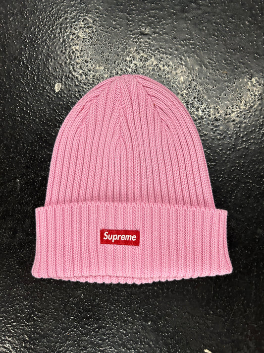 SUPREME OVERDYED PINK BOX LOGO BEANIE (BRAND NEW)
