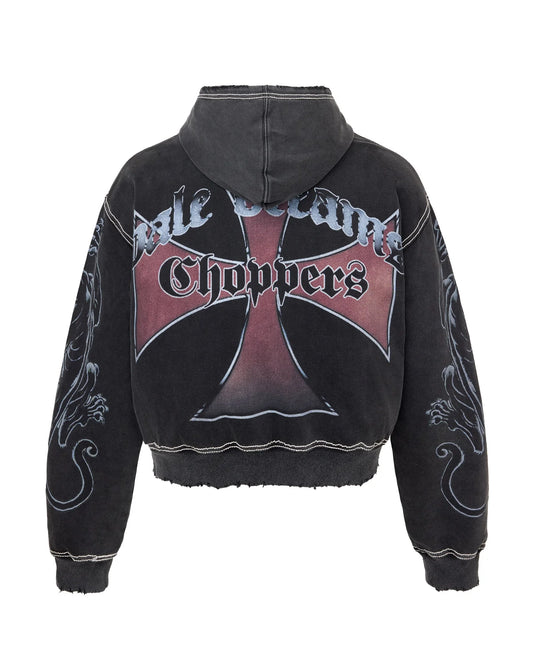 VALE FOREVER CHOPPERS HARDY BOYZ BLACK ZIPUP (BRAND NEW)