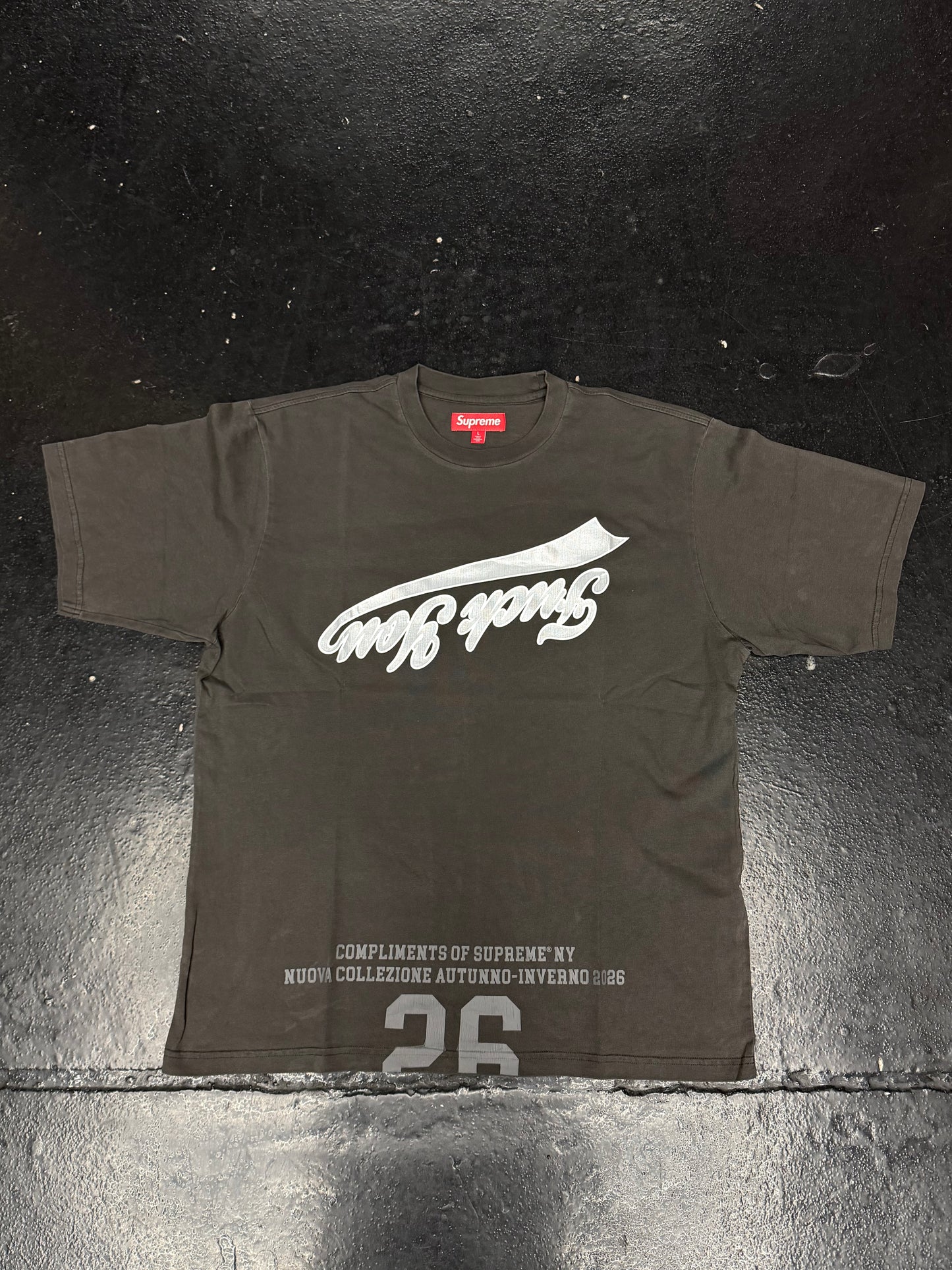 SUPREME CRACKED FLIPPED S/S TOP (BRAND NEW)