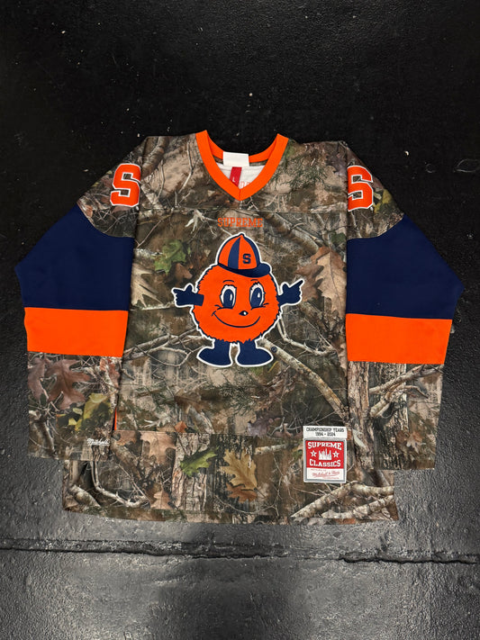 SUPREME X MICHELL & NESS NCAA SYRACUSE HOCKEY JERSEY (VNDS)