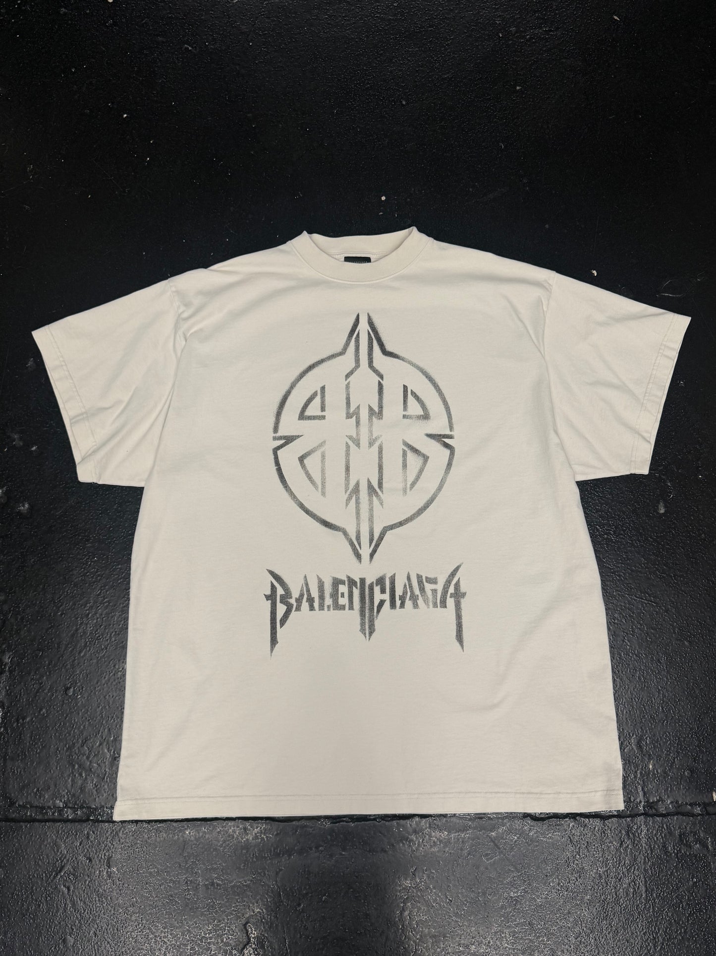 BALENCIAGA BB METAL STENCIL LOGO (PRE-OWNED)