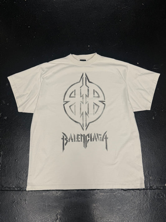 BALENCIAGA BB METAL STENCIL LOGO (PRE-OWNED)